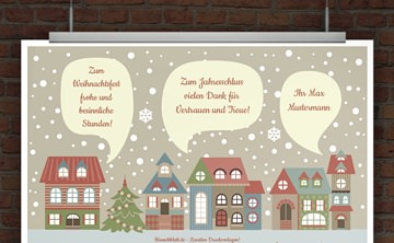 © Druckeselbst! Kostenlose Weihnachtskarte