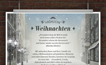 © Druckeselbst! Schöne Weihnachtskarte