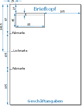 Drucke selbst! Briefbogenlayout nach DIN 676