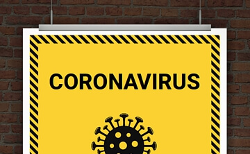 Corona-Schild zum Ausdrucken