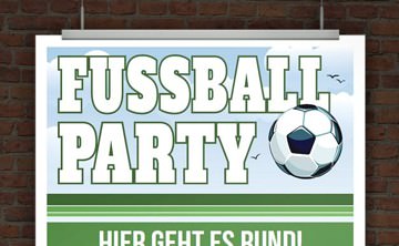 © Druckeselbst! Einladungskarte Fussball