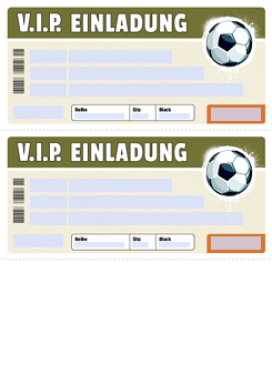 Drucke Selbst Kostenloses Vip Fussball Ticket