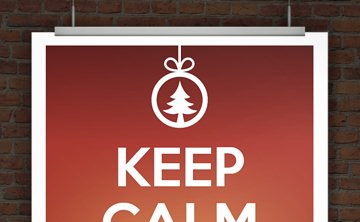 Weihnachtskarte Keep Calm