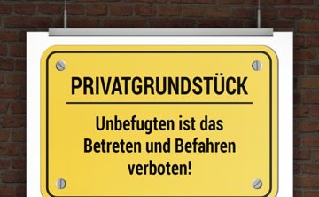 Drucke selbst! BETRETEN VERBOTEN Schild zum Ausdrucken