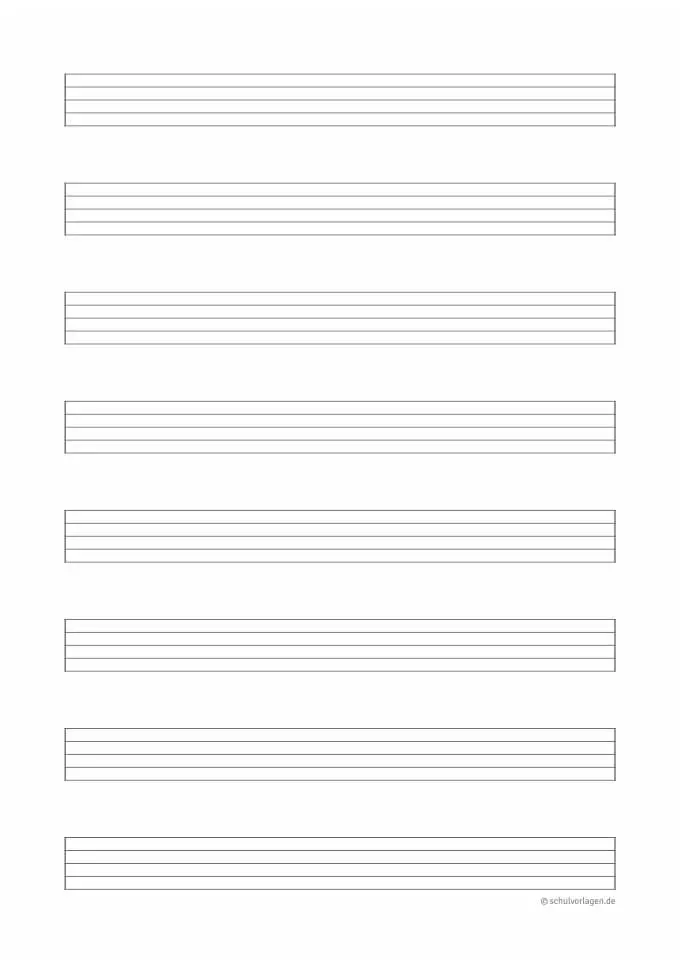 Notenlinien ohne Notenschlüssel