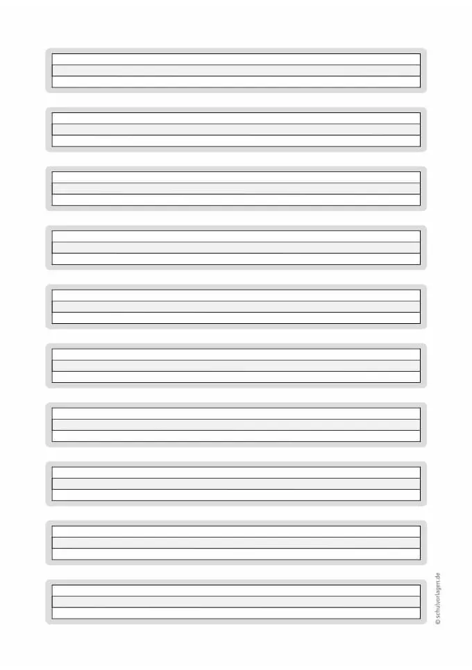 Lineatur 1 zum Ausdrucken
