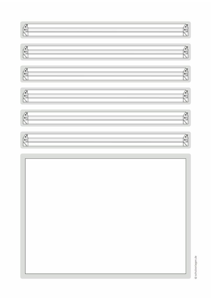 Lineatur 2G zum Ausdrucken