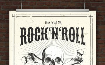 © Druckeselbst! Einladung Rock 'n' Roll