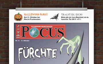 © Druckeselbst! Lustige Halloweeneinladung